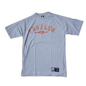 Vintage USC Trojans‎ Starter Men's Medium Red Gray Short Sleeve T-Shirt Y2k